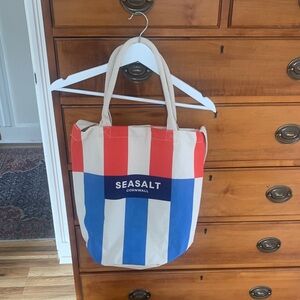 Seasalt Cornwall Colorful Striped Tote Bag